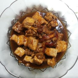 Crispy Tofu With Oyster Souce